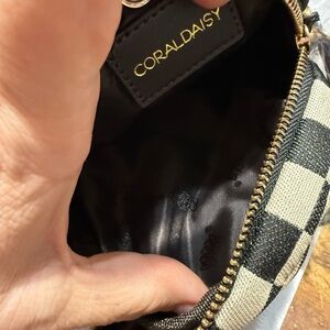 Black and White Checkered Women's Bag